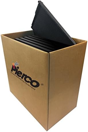 Pierco Inc. 9 מסגרות פלסטיק עמוקות שעווה כפולה - 30 חבילה | שחור